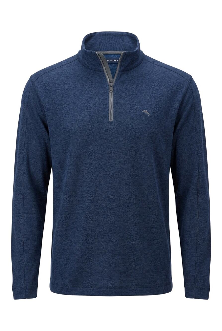 Tommy Bahama IslandZone Half Zip Pullover Mens XXL Blue Performance Marlin
